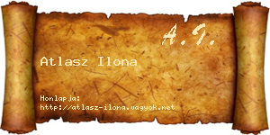 Atlasz Ilona névjegykártya